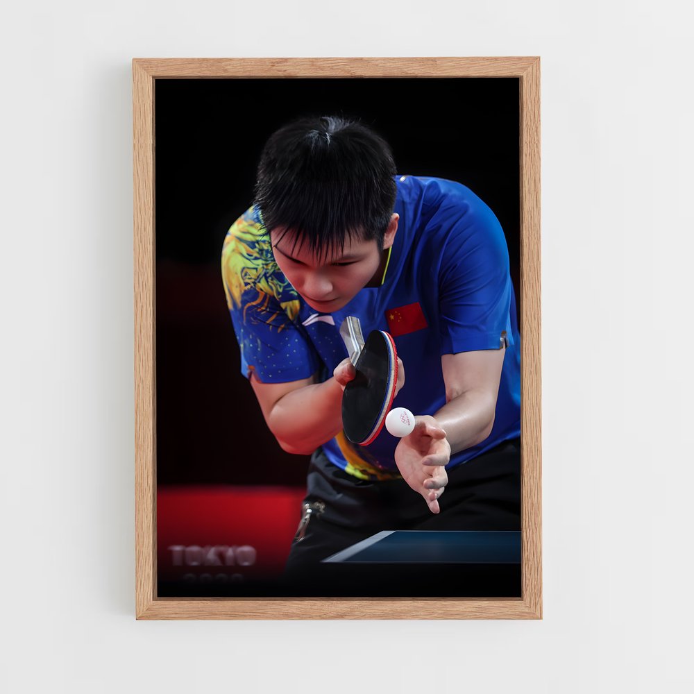 Poster Fan zhendong – affiche Tennis de table (vue 4)